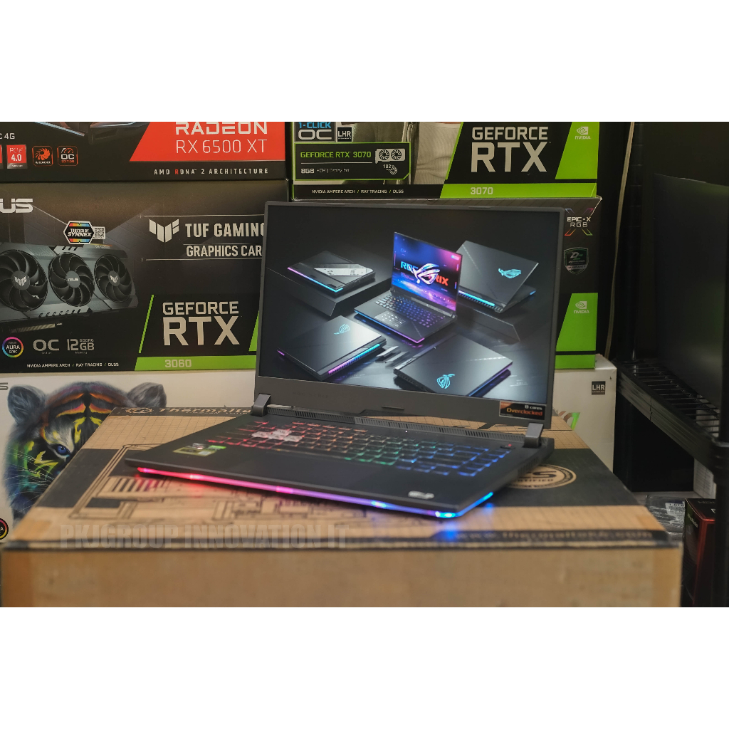 โน๊ตบุ๊คเล่นเกมมือสอง Asus ROG Strix GL543QE-HN131T R9 5900HX RAM16 GB SSD512 GB RTX3050Ti