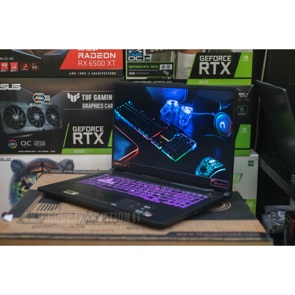 โน๊ตบุ๊คเล่นเกมมือสองจอใหญ่ Asus TUF A17 FA706IC-HX001T  R7 4800H RAM 8 GB SSD 512GB RTX3050