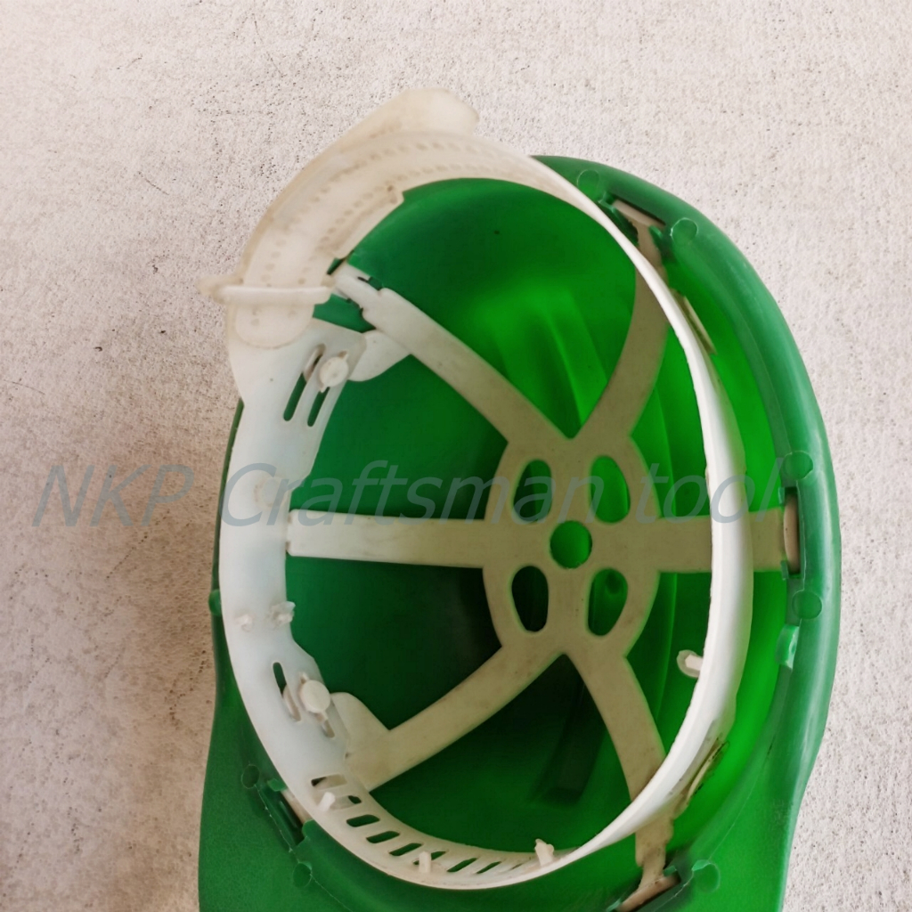 หมวกเซฟตี้ นิรภัย ป้องกันภัย สีเขียว ราคาถูก ระบายอากาศได้ดี - รูปที่ 6