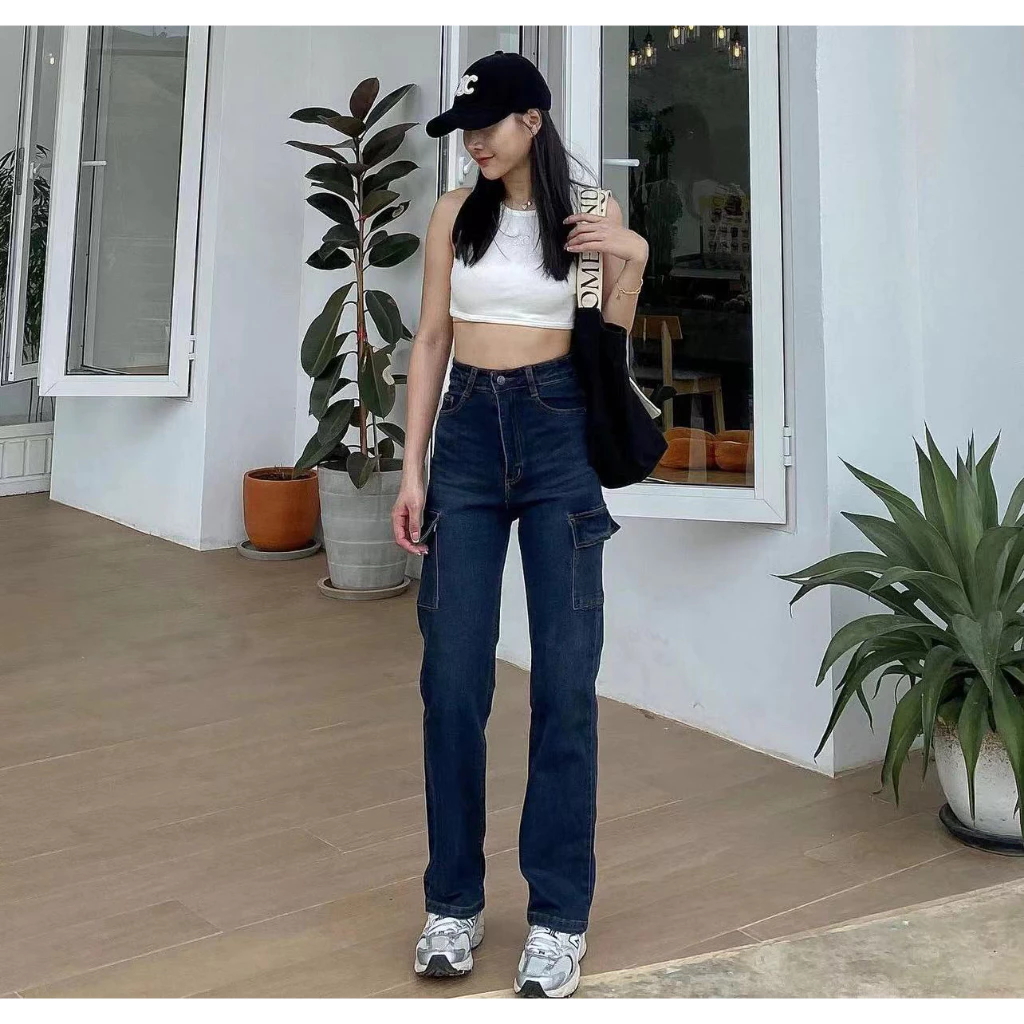 กางเกงคาร์โก้ผู้หญิง มีไซส์ ใส่สวยพอดีตัว ทรงสวยมาก กางเกงแคมป์ปิ้งS-3XL thumbnail 4
