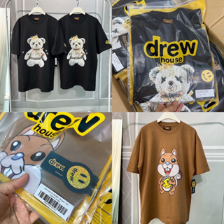 เสื้อยืดแขนสั้นคอกลม Over Size 🏷️ DREW HOUSE T-SHIRT 😊 งานพิมพ์ลายชัด สีสันสดใส งานป้าย Cotton 💯 ร้านค่าจัดส่งไว