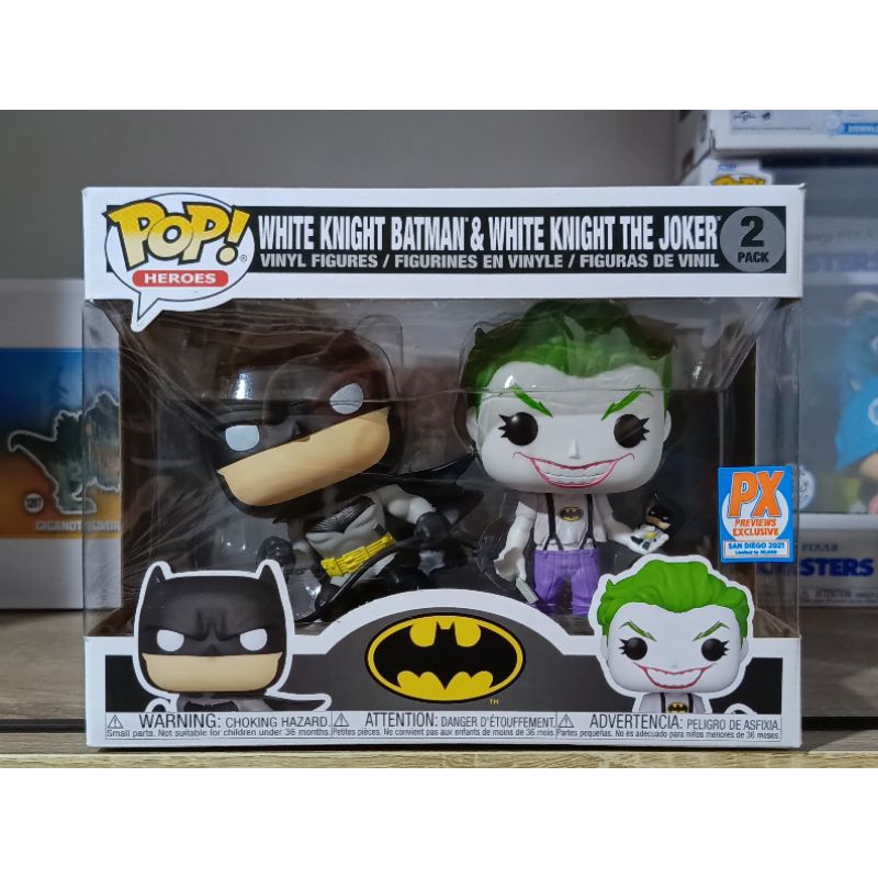 Funko Pop : DC - White Knight Batman & White Knight The Joker [ กล่องสินค้า - 7/10 ]