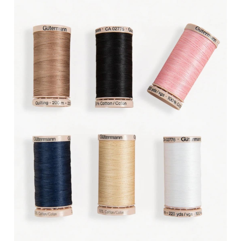 ด้ายควิลท์ GUTERMANN Quilting Thread 100% mercerized cotton สีพื้น