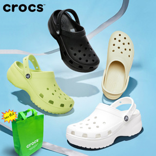 รองเท้าแตะ Crocs classic platform clog รองเท้าหัวโต รองเท้าผู้ใหญ่ รองเท้าลำลอง รองเท้าแตะราคาถูก