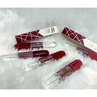ลิป Herorange ลิปกลอส แบบสองหัว เคลือบน้ำใส กันน้ำ Lip ติดทนนาน ชุ่มชื้น M344