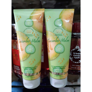 ครีมน้ำหอม Bath &amp; Body Works Cucumber Melon Body Cream 226g. ของแท้ (สินค้า1ชิ้น)