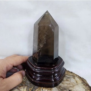 แท่งหินสโมคกี้ควอตซ์ หินสโมกี้ควอตซ์ สโมกกี้ควอตซ์(Smoky Quartz)มีตำหนิตามธรรมชาติ