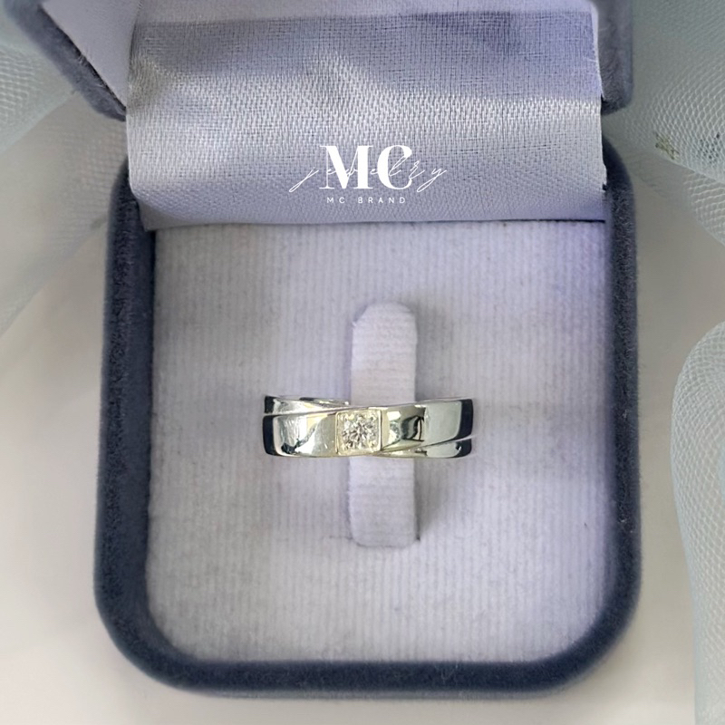 MCbrand.Jew🤍✅แหวนสลักฟรี✨แหวนเงินเเท้ชุปทองคำขาว รุ่น IRIS💎แหวนUnisex✨ใส่ได้ทุกเพศ ใส่ติดตัวได้💎มีใบรับประกันสินค้า💎 - รูปที่ 3