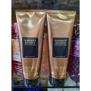 ครีมน้ำหอม Bath &amp; Body Works Whiskey Reserve for men Body Cream 226g. ของแท้ (สินค้า1ชิ้น)