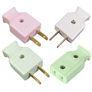 สีขาว16A 10A EU US ที่แนะนำสายไฟปลั๊กยุโรปอเมริกา2Pole Power Cable Connector หญิงชายซ็อกเก็ตไฟฟ้าปลั๊ก