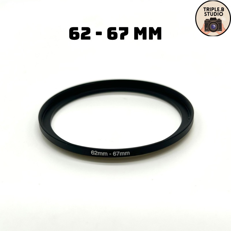Step up ring แหวนแปลงหน้าเลนส์ให้ใหญ่ขึ้นตามต้องการ มีหลายขนาด 52-55 , 55-58 , 58-62 , 62-67 , 67-77 , 72-77