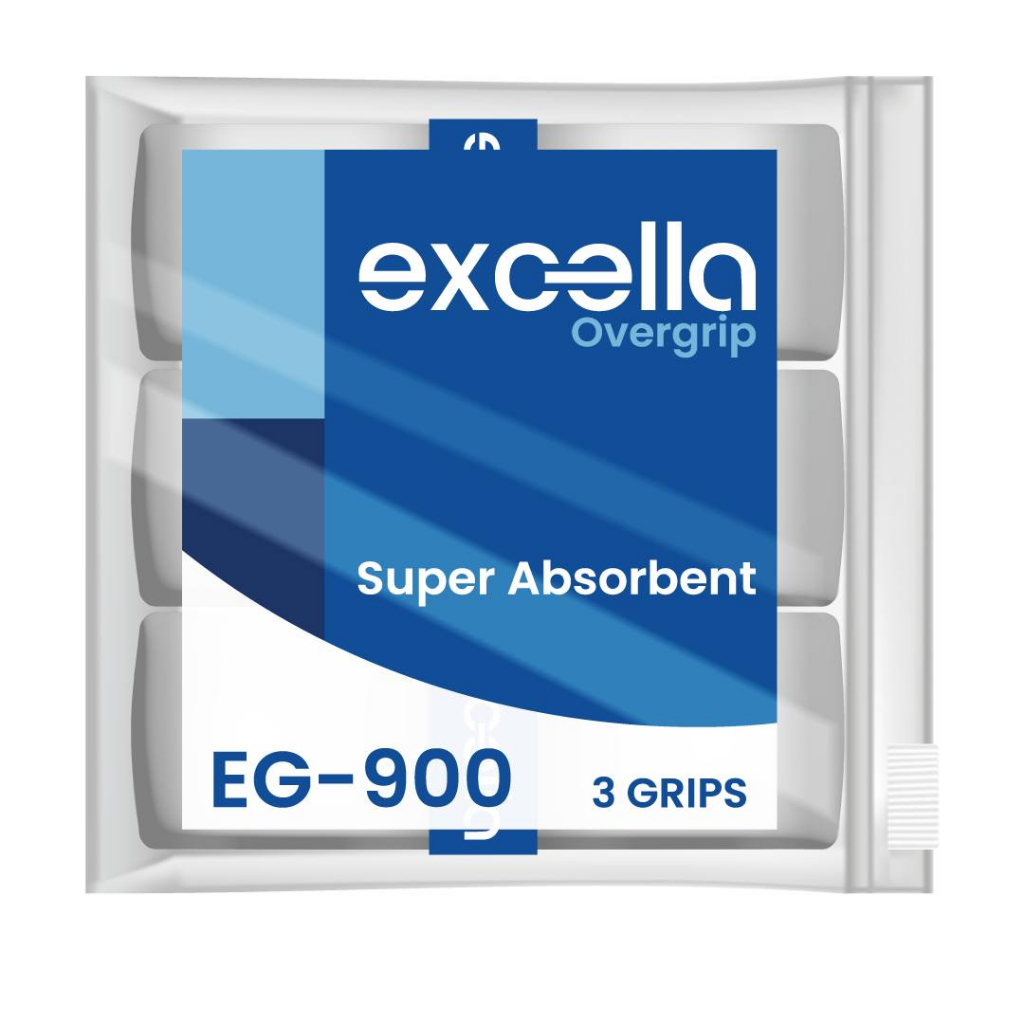 Excella Grip EG-900 Super Absorbent กริปพันด้าม ไม้แบด ไม้เทนนิส คุณภาพสูง ซับเหงื่อ แห้งไว หนึบมาก 