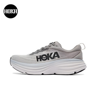 HOKA ONE ONE Bondi 8 gray ของแท้ 100 %  Sports shoes Running shoes style