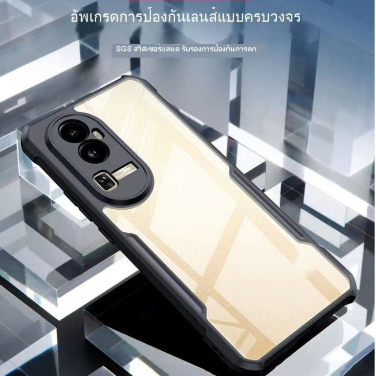 HHL ตรงรุ่น Oppo Reno 10 Reno10pro Reno10proplus เคสกันกระแทก หลังใส ใช้สำหรับ Oppo Reno10 pro plus เคสใส – โปรปัง