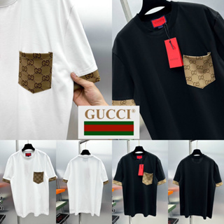 GUCCI Unisex T-shirts 🖤🤍 เสื้อยืด GUCCI 🏷️ Hiend 1:1 Cotton 💯 ส่งจากไทย 🇹🇭ร้านค้าจัดส่งไว