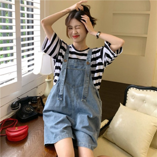 Manyjeans Shorts Overalls เอี๊ยมกางเกงขาสั้น  (สินค้าพร้อมส่งในไทย)