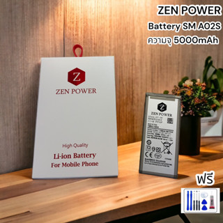 zen power battery ใช้สำหรับ sm A02s model  ความจุ 5000mAh รับประกัน 1 ปี ฟรีชุดไขควง