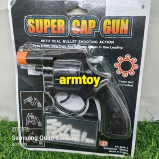 armtoy ของเด็กเล่น ปืนพลาสติก ปืนแก๊ป ขนาดวง 8 นัด ขนาดลำกล้อง 13cm สินค้าเหมาะสำหรับแก้บนไอ้ไข่