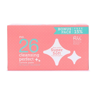 Rii 26 Cleans Perfect Cotton Pads 90pcs 1 แถม 1