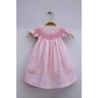 ฺสม็อคเดรสสุดน่ารัก Baby girl dress smocked, Memory Lanes Kidswear Brand