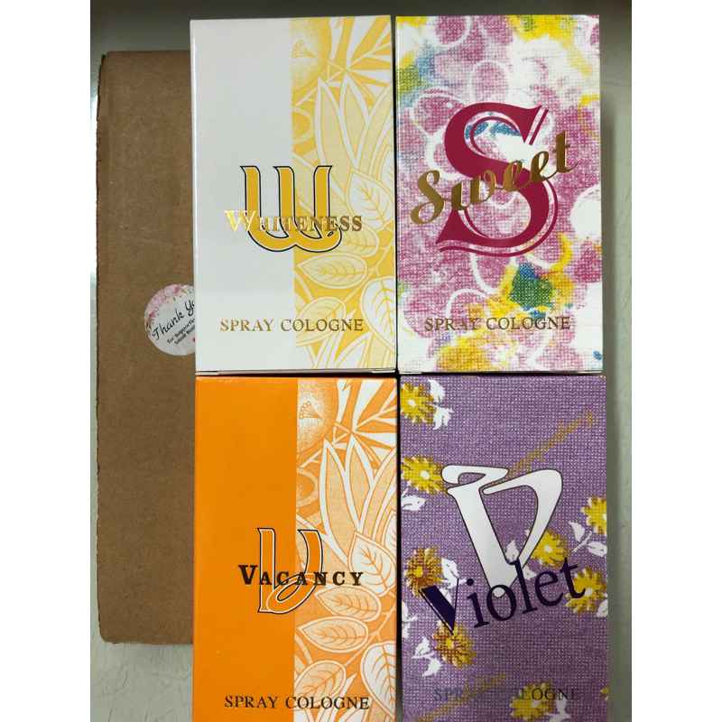 น้ำหอมอารอนขวดสเปรย์มี4สี ขาว S ส้ม ม่วง หอมดึงดูดใจมีกลิ่นหอมให้ผู้ใช้มั่นใจใช้แล้วหอมสามารถเติมได้ตลอดทั้งวัน