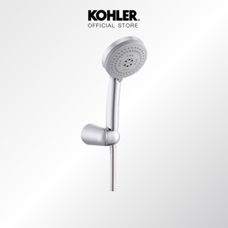 KOHLER three way handshower ชุดฝักบัวสายอ่อน 3 ระดับ ยาว 1.5 เมตร (หัวฝักบัว, สาย, ขอแขวน) K-72714X-CP