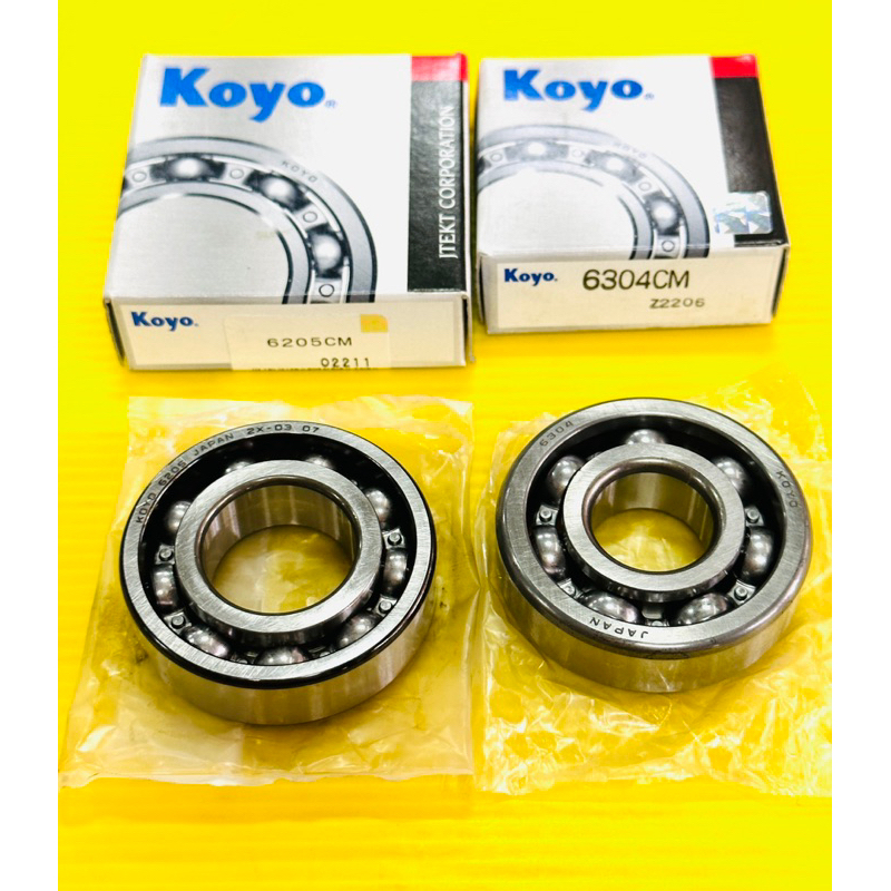 ลูกปืน 6205+6304 koyo แท้ japan 2ตลับ ลูกปืนข้างข้อ rxs rxk rxz