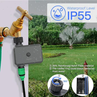 MOES Tuya Smart Valve วาวล์น้ำอัตโนมัติ เปิดปิด ตั้งเวลาผ่านแอป Bluetooth Smart Sprinkler Timer, Hose Water Timer