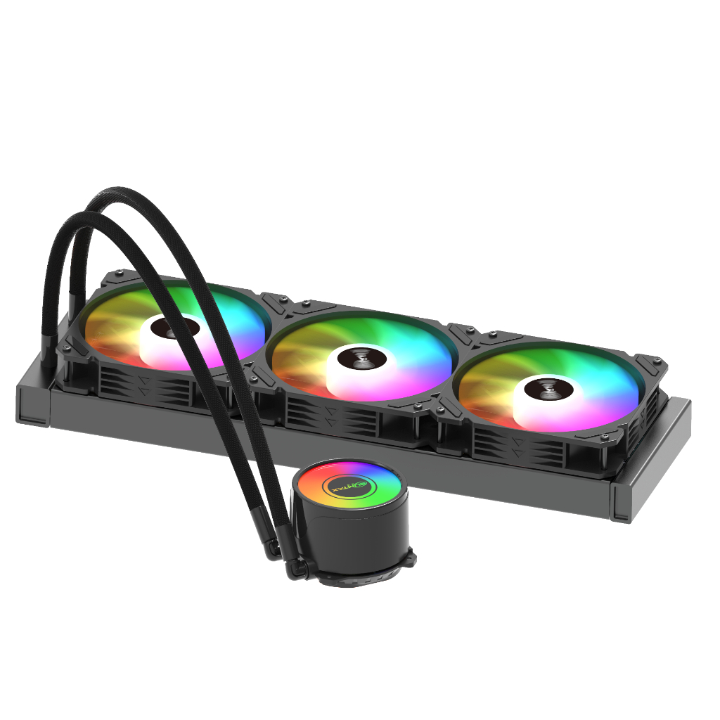 SUMTAX ชุดน้ำระบบปิด Tsunami SL-360 240 120 Unlimited Deep Space Lighting ARGB Multi-platform CPU Liquid Cooler รับประกั