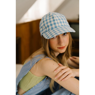 [ New Collection ] Tinytreetown - Gingham blue cap