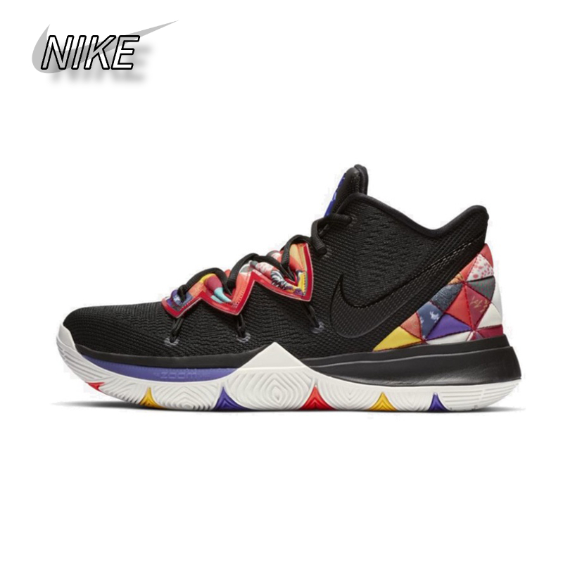 Nike Kyrie 5 New Year Baijiayi รองเท้าผ้าใบกันลื่นของแท้ 100%