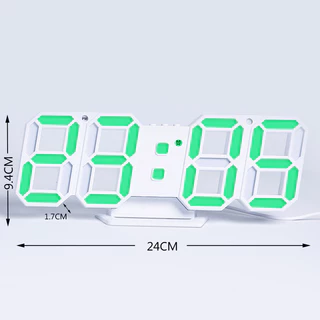 🔥ใช้DETDEC30เหลือ93🔥3D LED Clock นาฬิกาดิจิตอล3D มี6 แสงให้เลือกนาฬิกาตกแต่งห้อง นาฬิกามินิมอล รุ่น JH-225