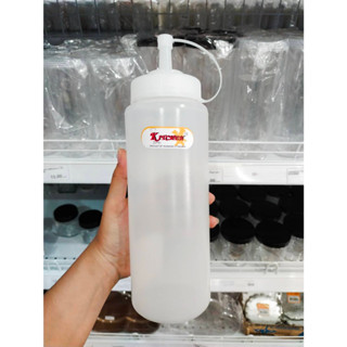 ขวดบีบซอส 32oz  950ml สีขาว 9096TR RW