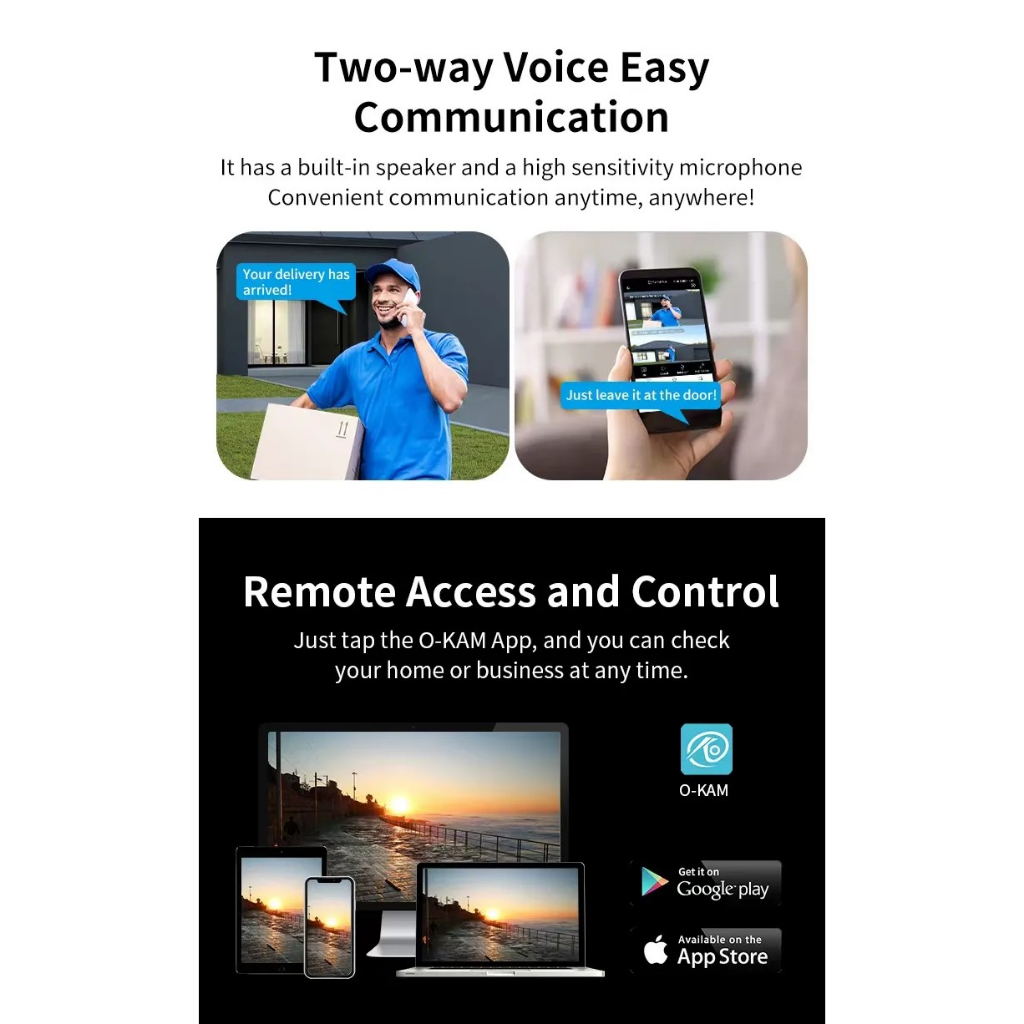 Vstarcam C662DR (เลนส์คู่) ความละเอียด 2.0 MP (1296P) กล้องวงจรปิดไร้สาย ภาพสี มีAI+ คนตรวจจับสัญญาณเตือน - รูปที่ 4