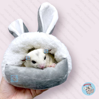 V ( บ้านบันนี่ ) BUNNY HOUSE บ้านนุ่มกระต่าย บ้านชูการ์ บ้านสัตว์เล็ก ที่นอนนุ่มนิ่ม ชูการ์ กระรอก แฮมสเตอร์ ดอร์เมาส์