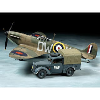 TAMIYA 25211 SUPERMARINE SPITFIRE Mk.I&amp;LIGHT UTILITY CAR 10HP TILLY SET [1/48]