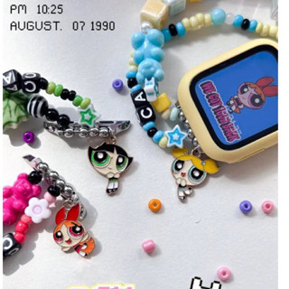 Conamor with  powerpuff girls bead watch strap สายลูกปัดนาฬิกาIwatch