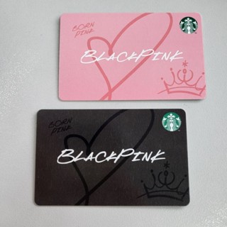 Starbucks BLACKPINK card บัตรเติมเงิน สตาร์บัค 500 บาท