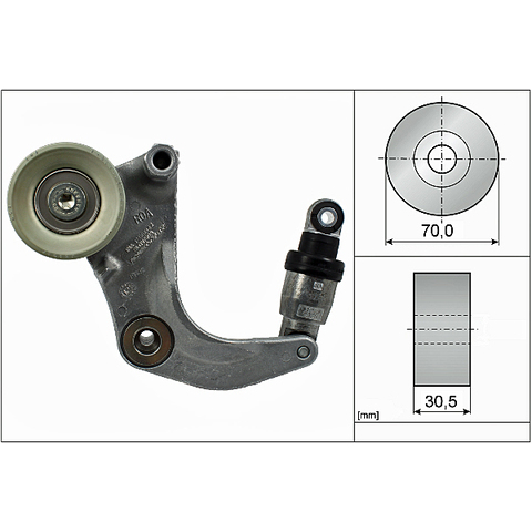 NA ลูกลอกดันสายพาน Honda Civic FC (1.8) ปี 2016-2021 R18Z รหัส 534 0534 10 (31170-51B-H02)