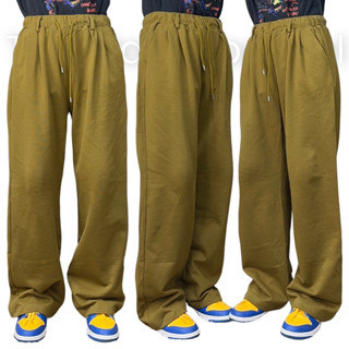 กางเกงขายาว sweatpants  korea style code:3041มัสตาร์ด