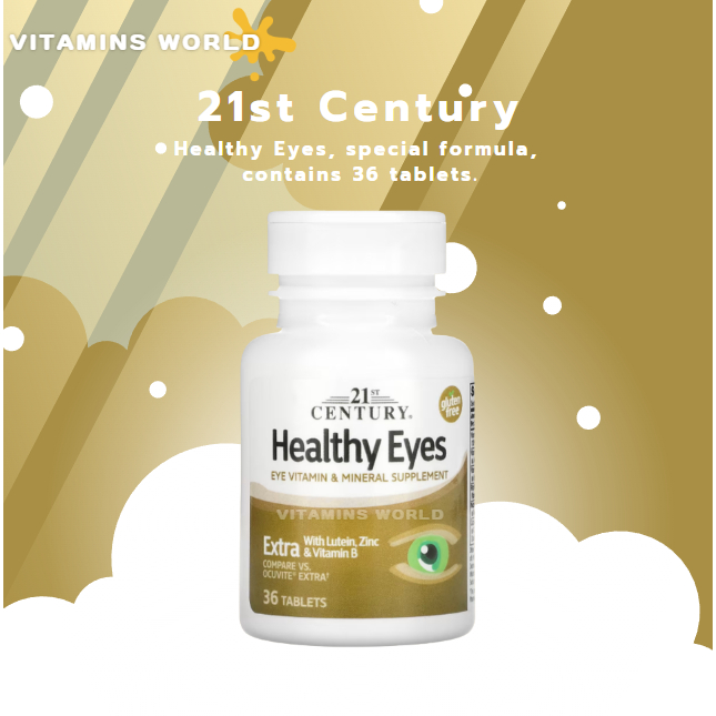 21st Century, Healthy Eyes, special formula, contains 36 tablets. (V.321)