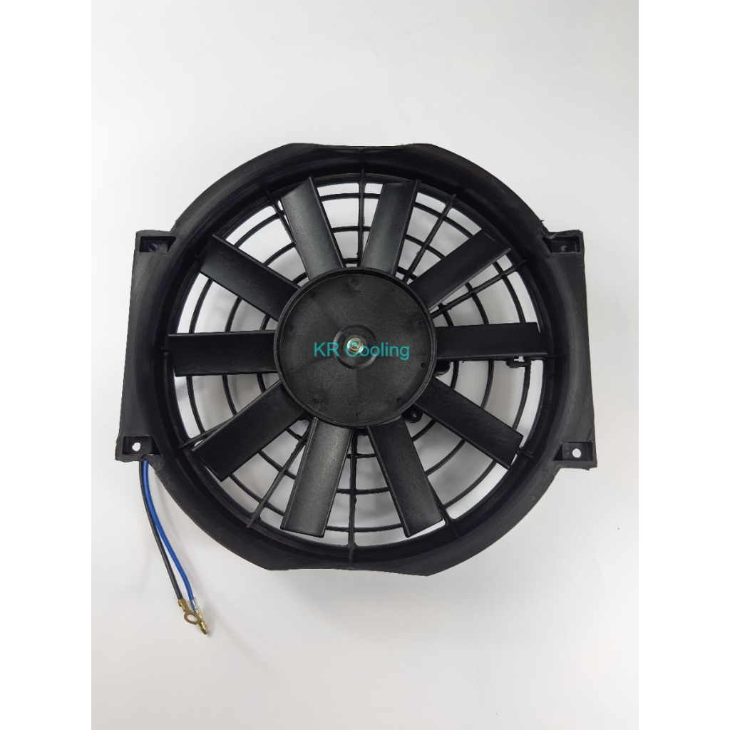 พัดลมเป่า แผงแอร์ ฟอร์มูล่า 10นิ้ว10ใบ 12V-24V เสริมแอร์ เป่าแผง (Formura) ระบายร้อน พัดลมหม้อน้ำ 10