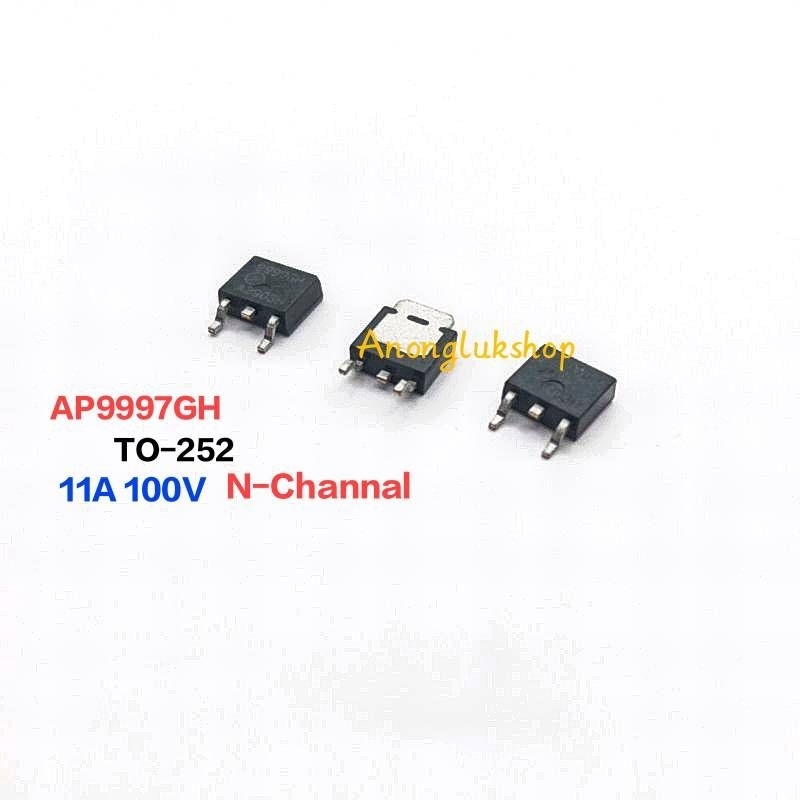 ราคาต่อ 1ตัว 👉👉 AP9997GH  9997GH มอสเฟต 100V 11A MOSFET N -Channel TO-252 ทนกระแส 11A 100V