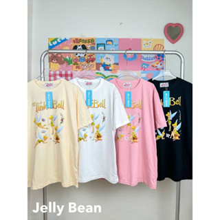 เสื้อยืด Oversize ลายทิงเกอร์เบลล์ ป้าย JELLY BEAN