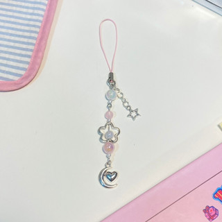 ✿ Phone Charm Wink moon pink พร้อมส่ง ✿