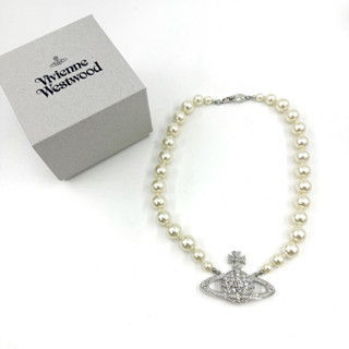 Vivienne Westwood necklace medium มุก สีทอง สีเงิน ของแท้ สร้อยคอ สร้อยมุก วิเวียน น่ารักมาก ของขวัญ ผู้หญิง วาเลนไทน์