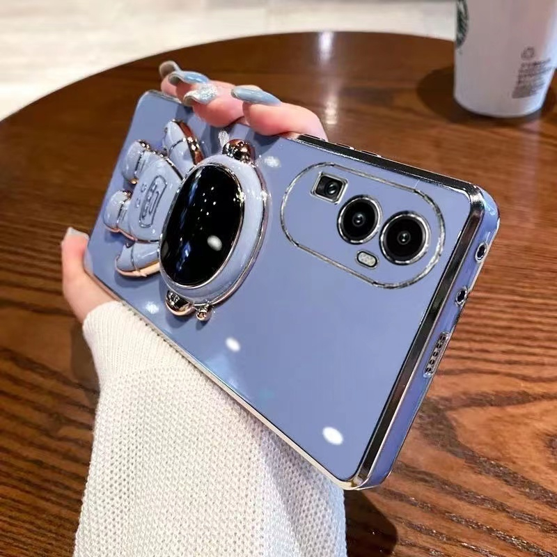เคส TPU อวกาศ ตั้งได้  สำหรับ รุ่น oppo reno10 reno10pro reno10proplus reno10pro+ A76 A96 เคสโทรศัพท