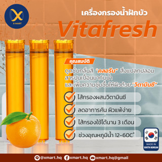 ไส้กรองน้ำฝักบัว ลดคลอรีน เสริมภูมิคุ้มกัน บำรุงผม บำรุงผิว  Vitafresh shower filter แพ็ค 3 ชิ้น