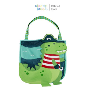 Stephen joseph กระเป๋าชายหาดเด็ก ยอดนิยมจากอเมริกา จุของได้เยอะ Beach tote bag Pirate Dinoน่ารักเข้าชุดกับผ้าเช็ดตัวฮู๊ด