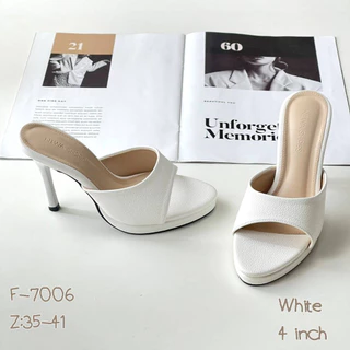 รองเท้าสตรี รองเท้าแฟชั่น ส้นสูง4นิ้ว รหัสสินค้า F-7006 NIWA SHOES